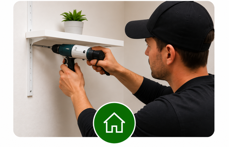 Hausservice & Montagearbeiten Hausservice in Bad Oeynhausen – Bilder aufhängen, Möbel montieren, Regale befestigen und Kleinreparaturen für Privatkunden.