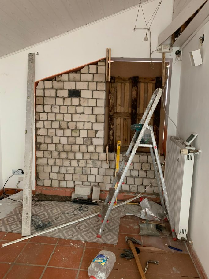 Mauerarbeiten im Innenausbau in Bad Oeynhausen.
