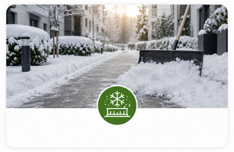 Winterdienst für Gewerbe Professioneller Winterdienst mit Schneeräumung und Streudienst für Gewerbe, Wohnanlagen und Hausverwaltungen in Bad Oeynhausen, Minden.